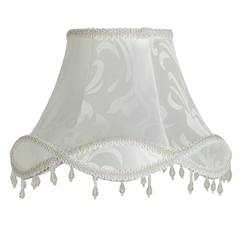 European Style Lampshade Vintage High-End Cloth Art Bead Lace