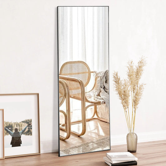 Full Length Arched Right Angle Mirror with Stand