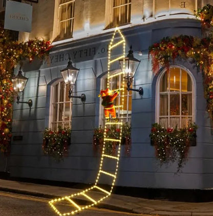 Christmas Decoration LED Santa Claus Climbing