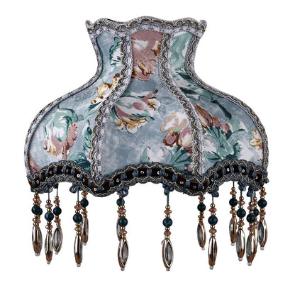 European Style Lampshade Vintage High-End Cloth Art Bead Lace