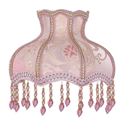 European Style Lampshade Vintage High-End Cloth Art Bead Lace