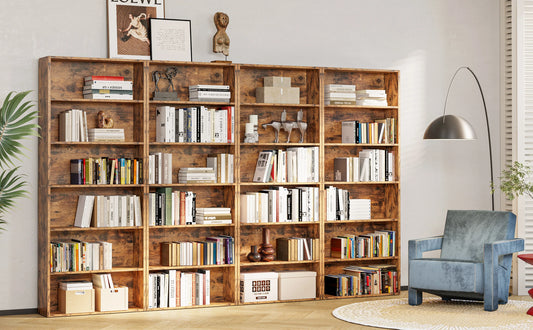 Floor Standing 6 Shelf Display Storage Shelves  Bookcase