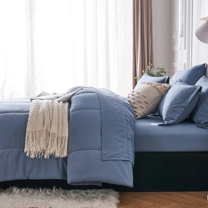 7 Piece Bed In A Bag Comforter Set Queen, Stylish
