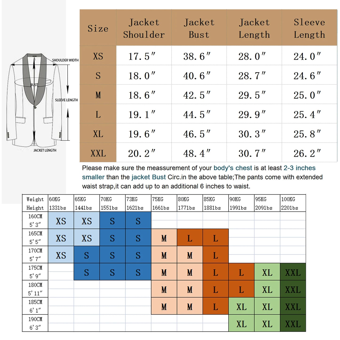 One Button Slim Fit Long Sleeve Jacket Tuxedo