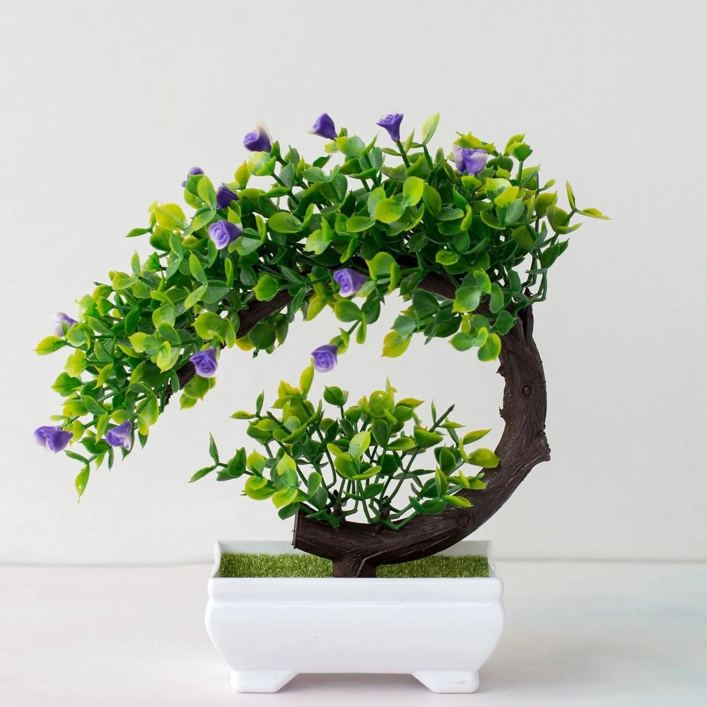 Artificial Bonsai Simulated Tree Fake Flowers