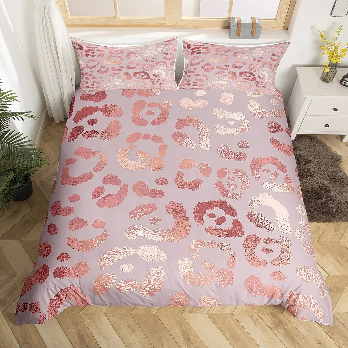 Leopard Print Bedding for Kids, Teens, Adults with Pillowcase