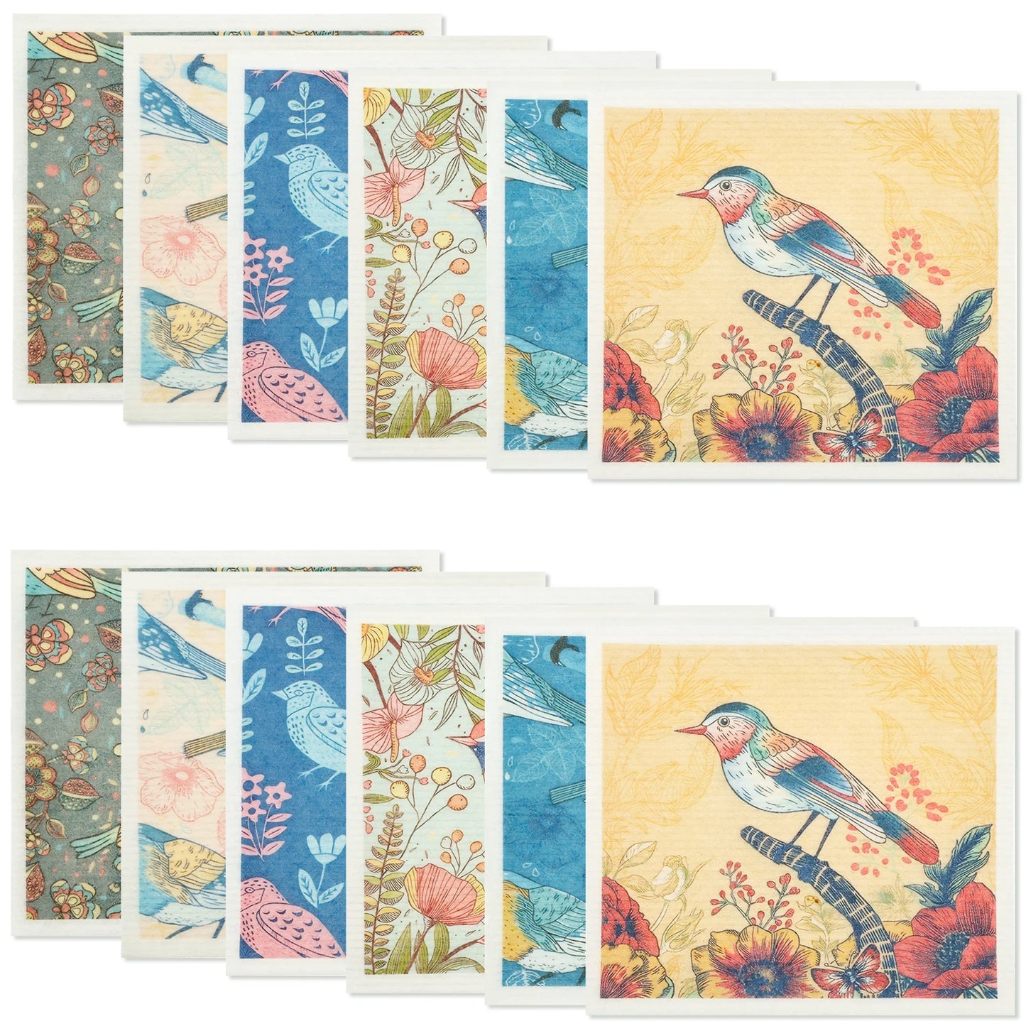 5/6/12PCS Kitchen Dish Towels Absorbent Swedish Dishcloths