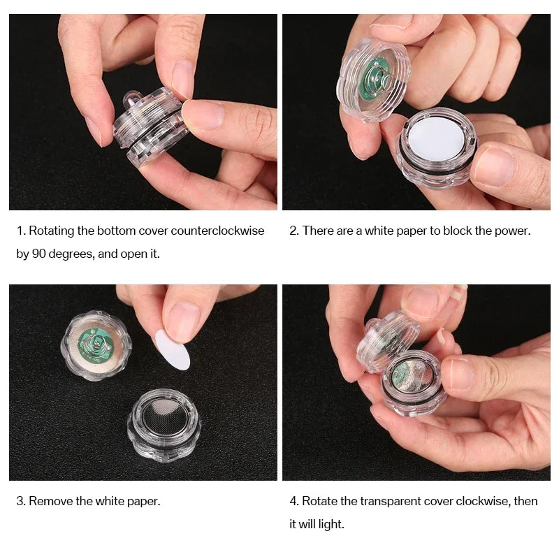 Set of 12 Waterproof LED Tea Lights