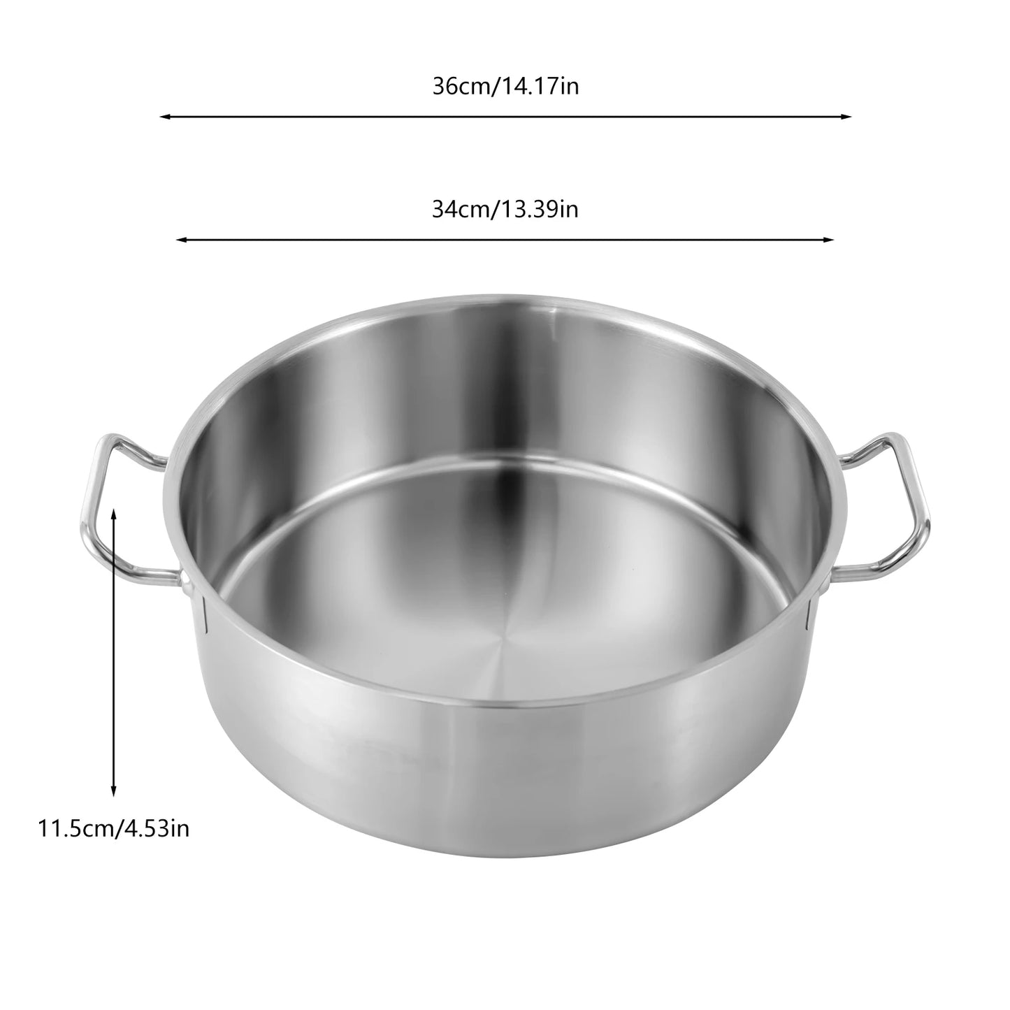 11qt Stock Pot Stainless Steel Large