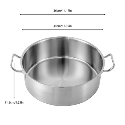 11qt Stock Pot Stainless Steel Large