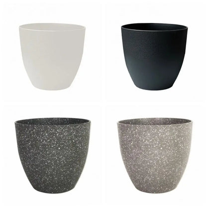 Frosted Imitation Stone Flower Gardening Pots.