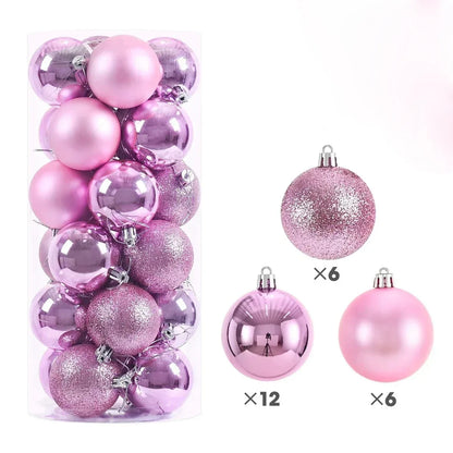 24Pcs  Christmas Tree Hanging Ornaments