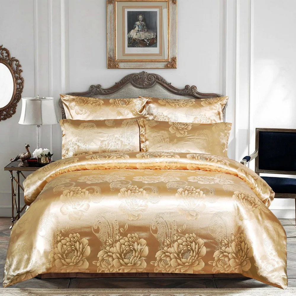Duvet Cover Set  Pillow Case Silk & Glossy
