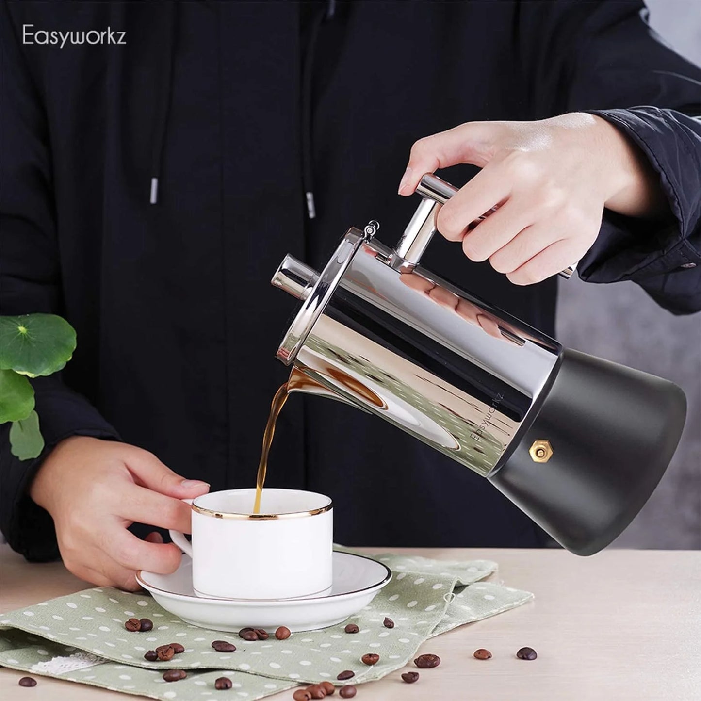 Italian Coffee Machine Maker 6Cup 10 oz