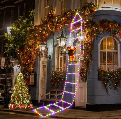 Christmas Decoration LED Santa Claus Climbing