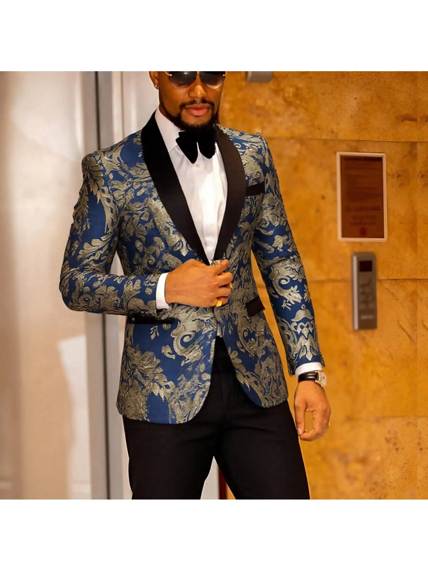 One Button Slim Fit Long Sleeve Jacket Tuxedo