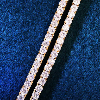 Spring Clasp Tennis Chain Gold