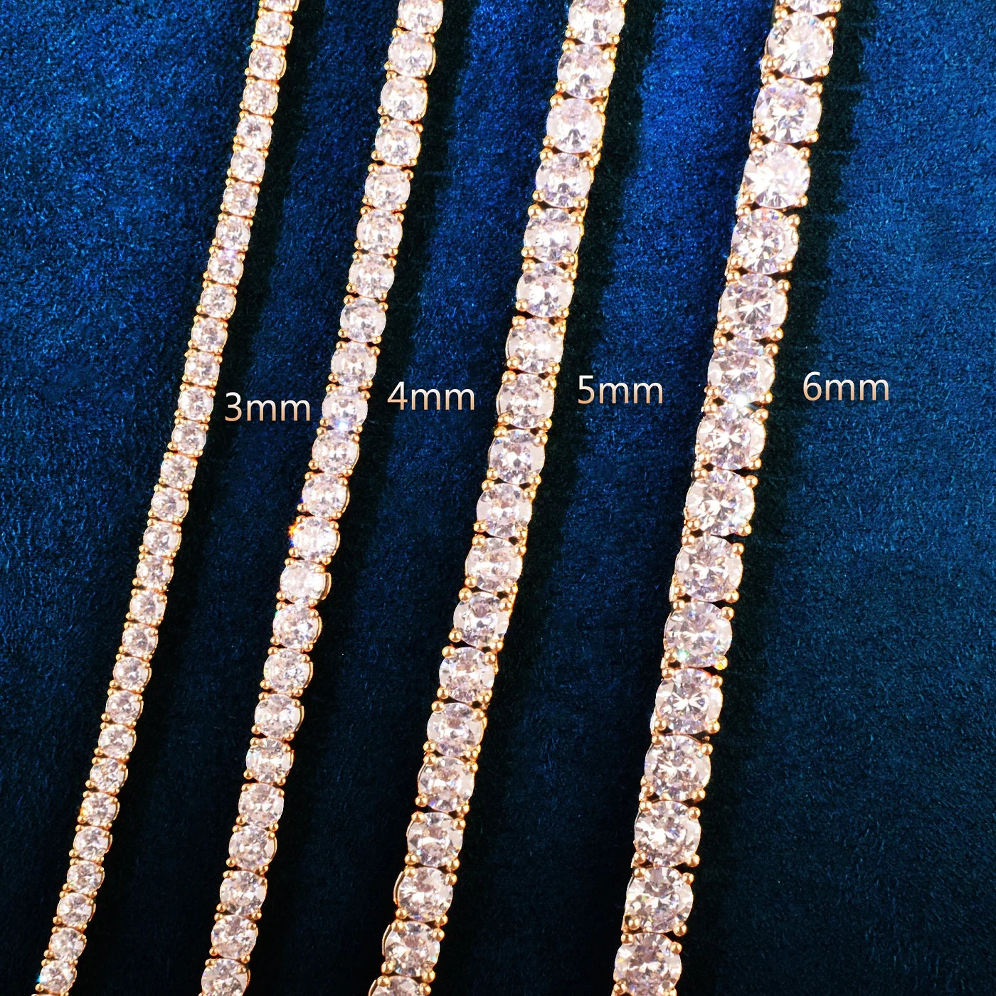 Spring Clasp Tennis Chain Gold