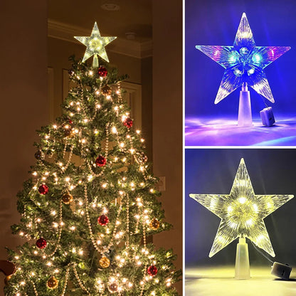 Christmas Tree Top Star Light LED