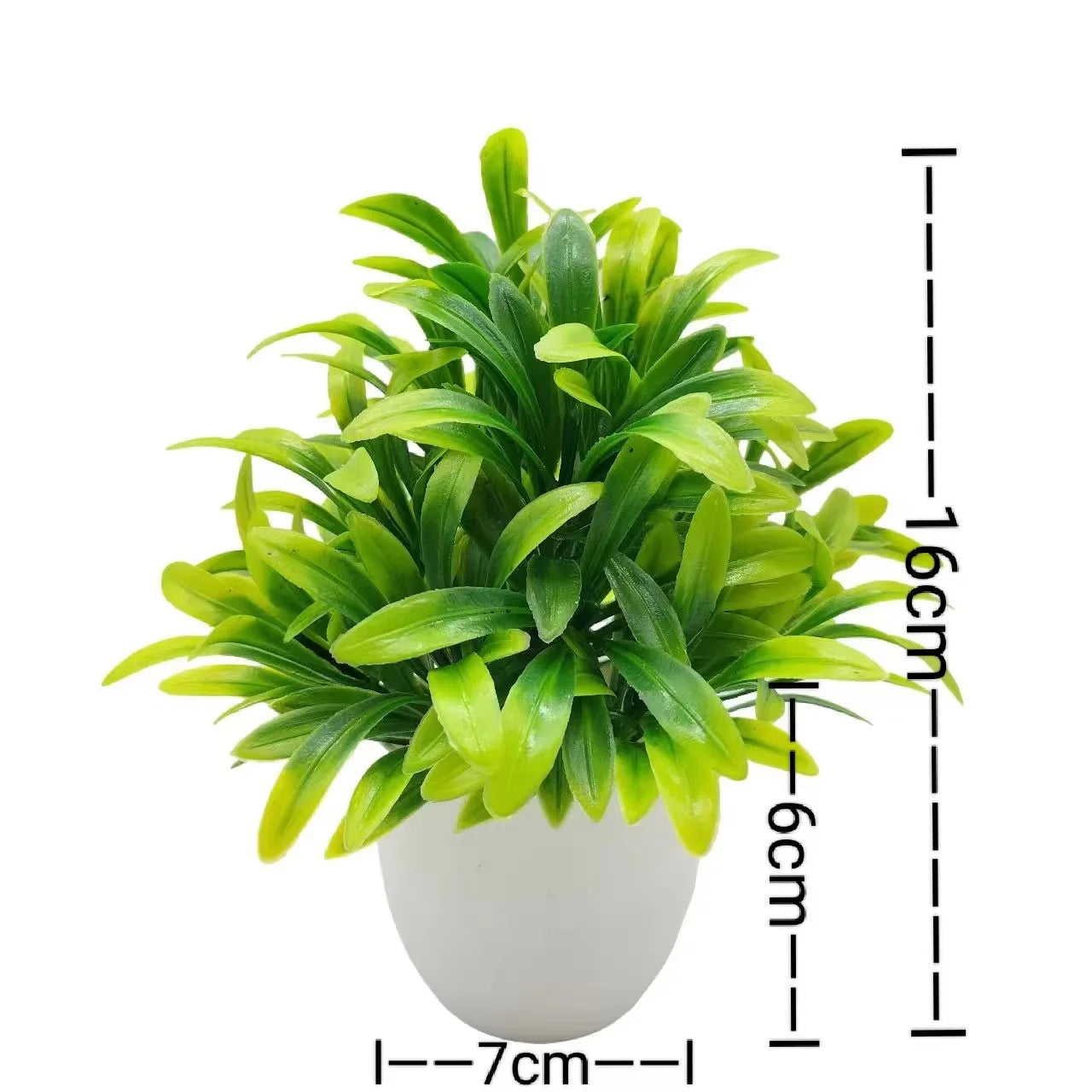 1pc Artificial Plants with Plastics Pots Perfect Greenery