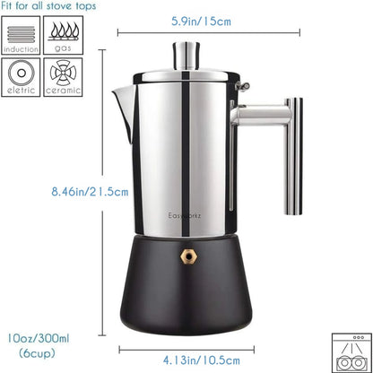 Italian Coffee Machine Maker 6Cup 10 oz