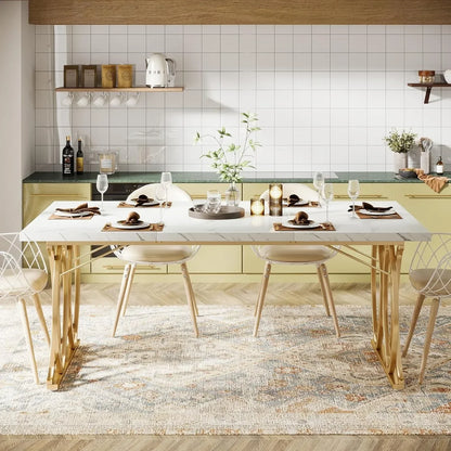 Unique Rectangular Dinner Table \ for 4-6 People