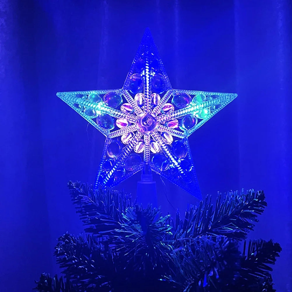 Christmas Tree Top Star Light LED