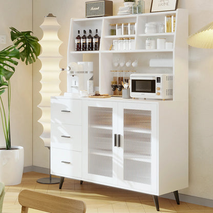 Kitchen Hutch Storage Cabinet, Freestanding