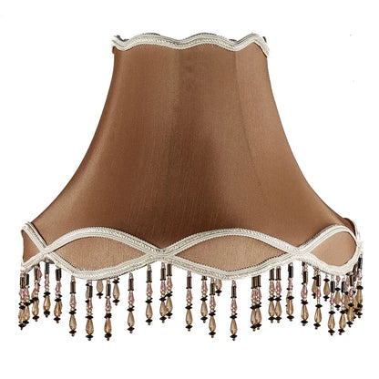 European Style Lampshade Vintage High-End Cloth Art Bead Lace