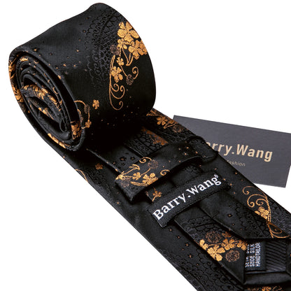 Designer Men's Necktie Pocket Square Cufflinks Set