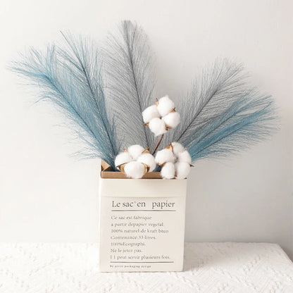5/10/20PCS Fluffy Pampas Grass Boho Decor Artificial Flower