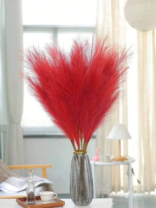 Artificial Tall Red Plush Faux Tree