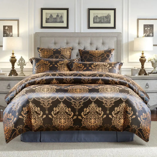 Duvet Cover Set  Pillow Case Silk & Glossy