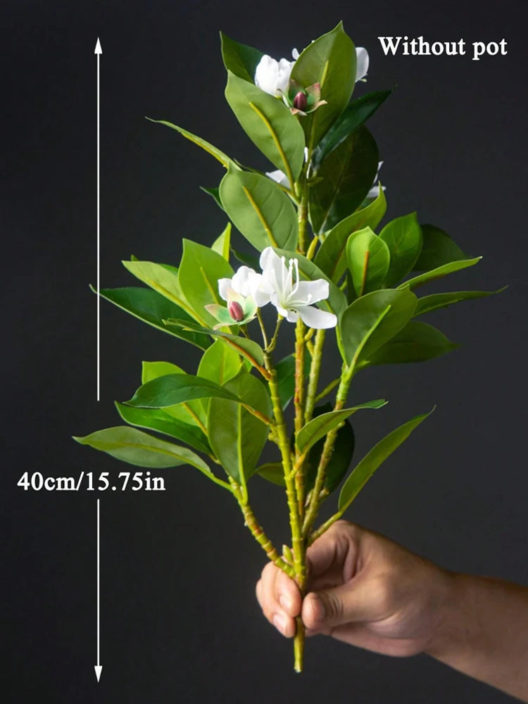 21-40cm Artificial Azaleas Plants Fake Rubber Tree