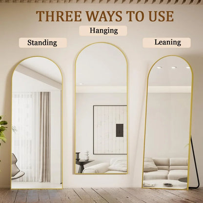 71 "x26" full body floor mirror, vertically suspended or inclined wall,