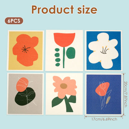5/6/12PCS Kitchen Dish Towels Absorbent Swedish Dishcloths