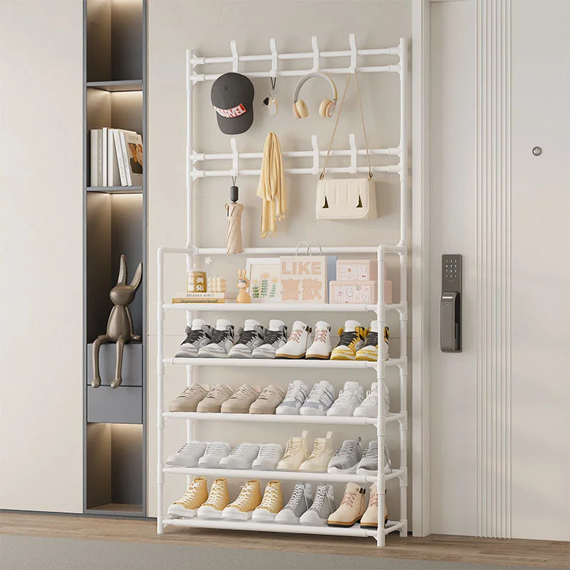 Insoles and shoe storage racks, & 5-tier hat rack with shelves -
