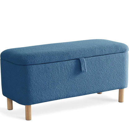 39.5" Boucle Storage Ottoman Bench for Bedroom