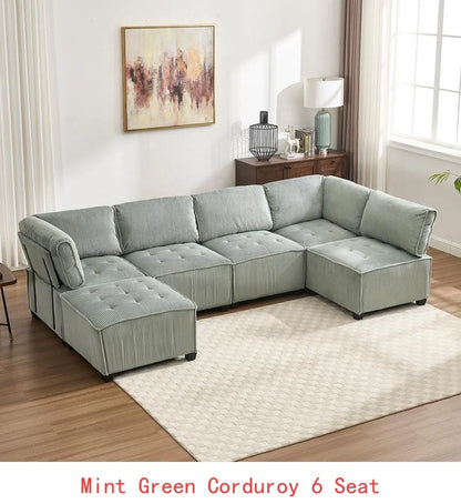 Modular Sectional Sofa With Reversible Chaise,